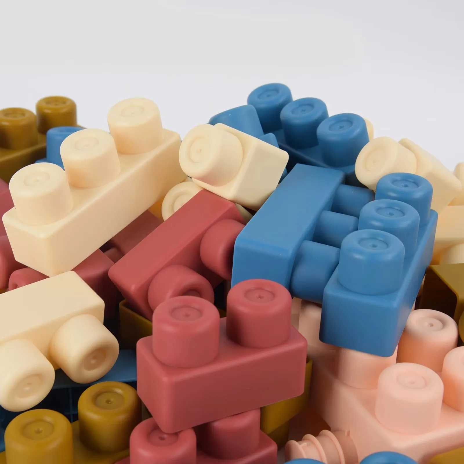 New Upgraded Early Education Puzzle Assembly Toy Chewable And Boiled Large Soft Rubber Building Block DIY Large Size Toy Than C250916