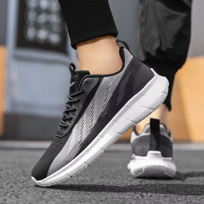 Men'S Running Shoes, Plus Size Sports Shoes 39-48 Cross-Border Woven Men'S Shoes Lightweight Cold Glue Shoes Casual Shoes