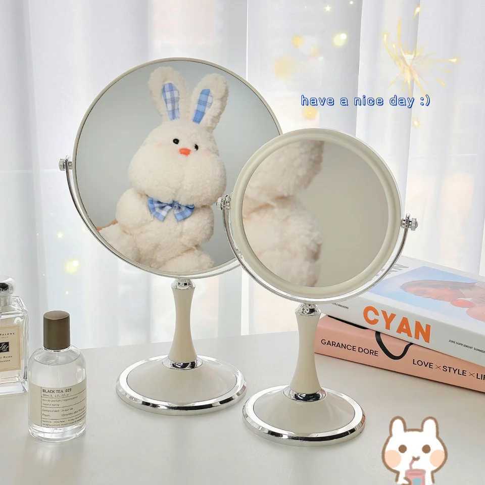 European 360 Degree Rotating Vanity Mirror Princess Mirror Desktop 3x Magnifying Desktop DoubleSided Vanity Mirror C250916