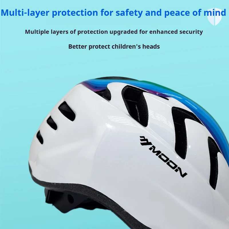 MOON Youth Bike Helmet Adjustable Lightweight for Cycling Skate Scooter Breathable Kids Protective Gear with Vents J250916