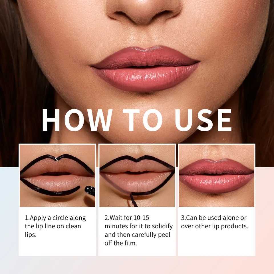 Peel Off Lip Liner Tattoo Long Lasting Waterproof Peel Off Lip Stain Semipermanent Matte Lip Stick Girls and WomenXJ250916