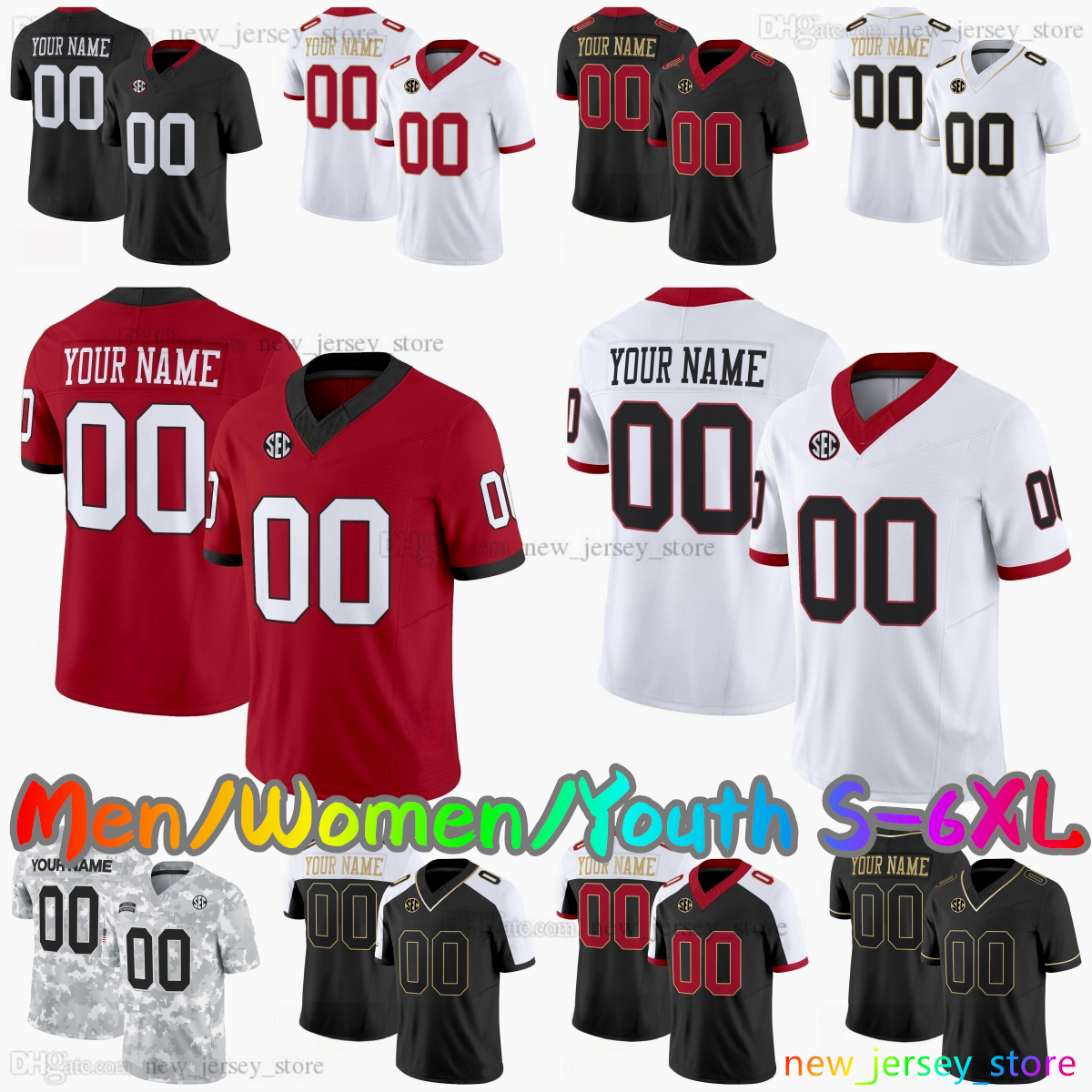 2025 Custom S-6XL College Football Jersey 14 Gunner Stockton 3 Nate Frazier 1 Zachariah Branch 5 Raylen Wilson 8 Joenel Aguero 12 Ryan Puglisi Stitched Jerseys