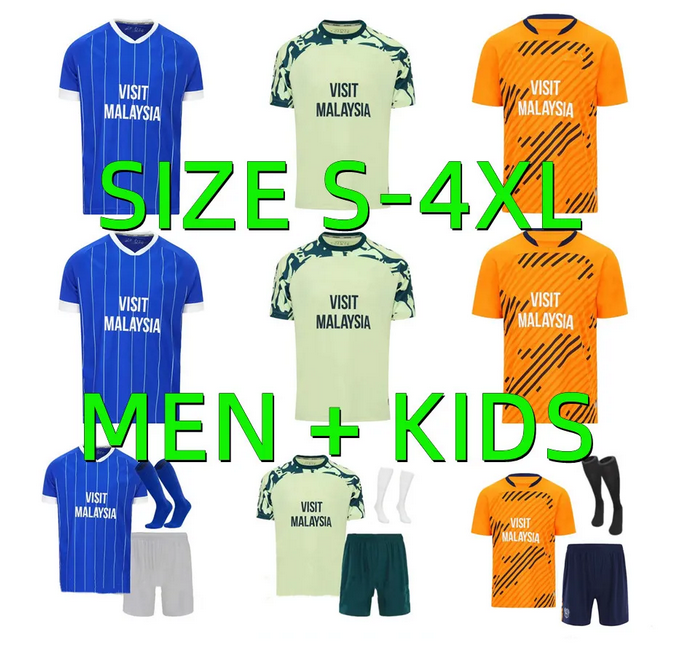 25 26 Cardiff soccer jerseys cityS 2025 2026 PHILOGENEP RINOMHOTA COLWILL RATCLIFFE O'DOWDA Moore camisetas de futbol Morrison Ralls Murphy football shirts men kids