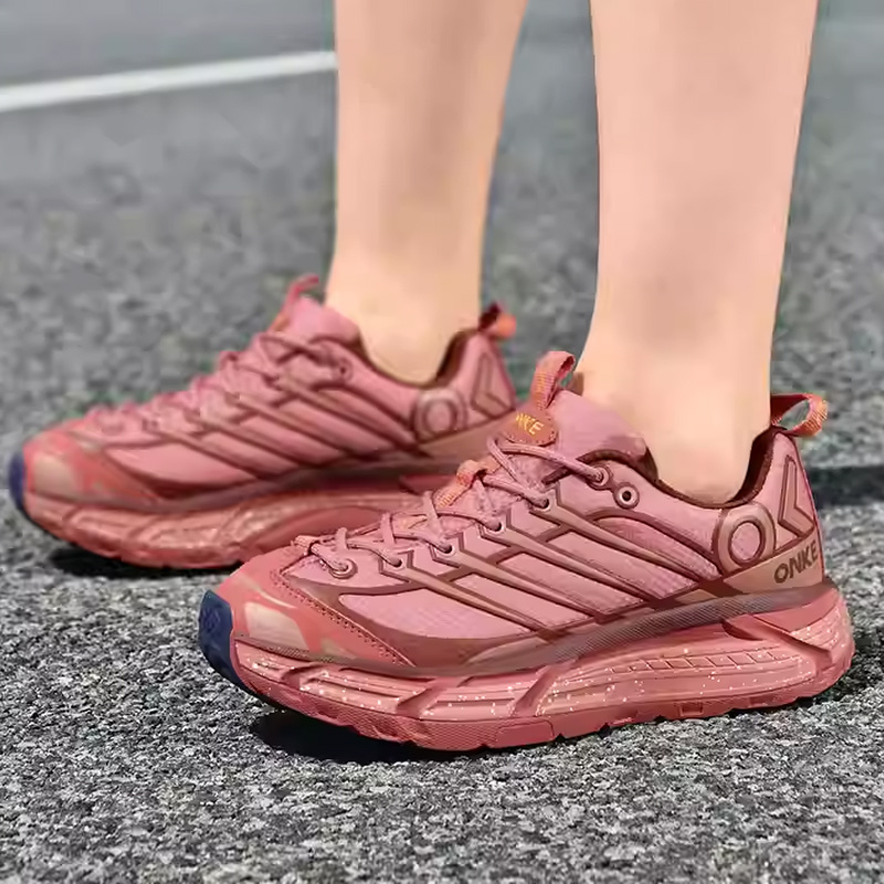 ONKE Women's 2025 New Autumn Lightweight Mesh Breathable Running Men's Shock Absorption Anti-Slip Odor-Resistant Sports Shoes Women GM100