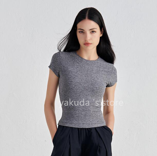Comfortable Sports Short Sleeved Fitness Top Casual Yoga Suit Waist Slimming Yoga T-shirt for women Aerobics Gymnastic Pilates Tops Mysterybox Store
