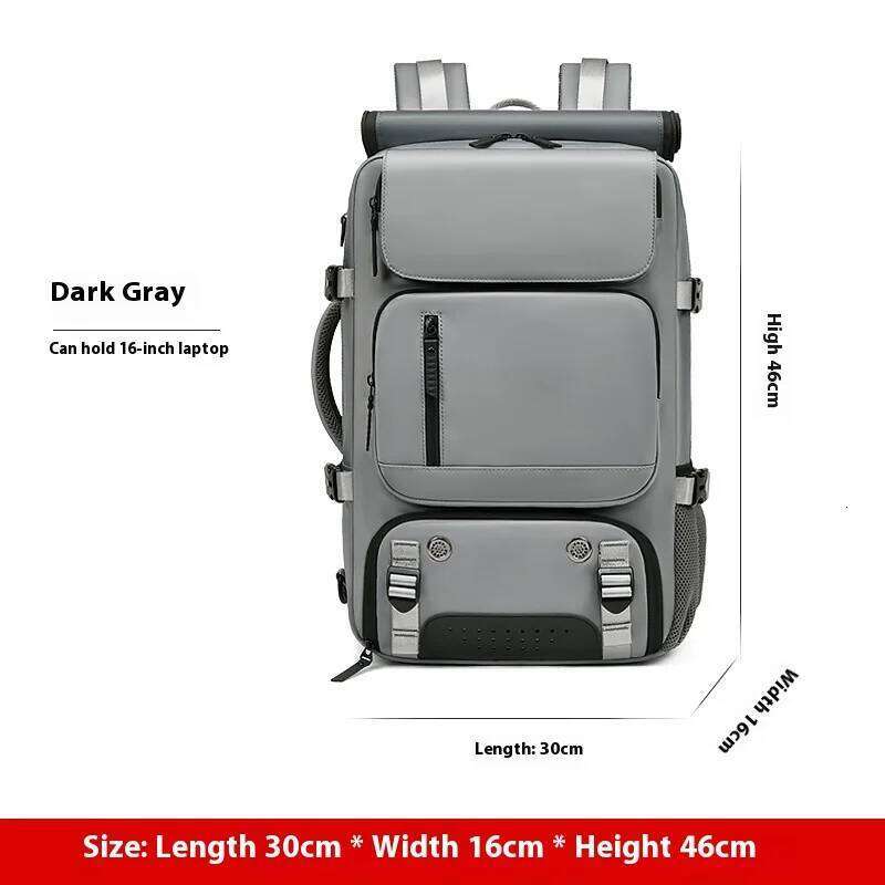 Large Boardable USB Charging Waterproof Outdoor Travel Backpack independent shoe compartment