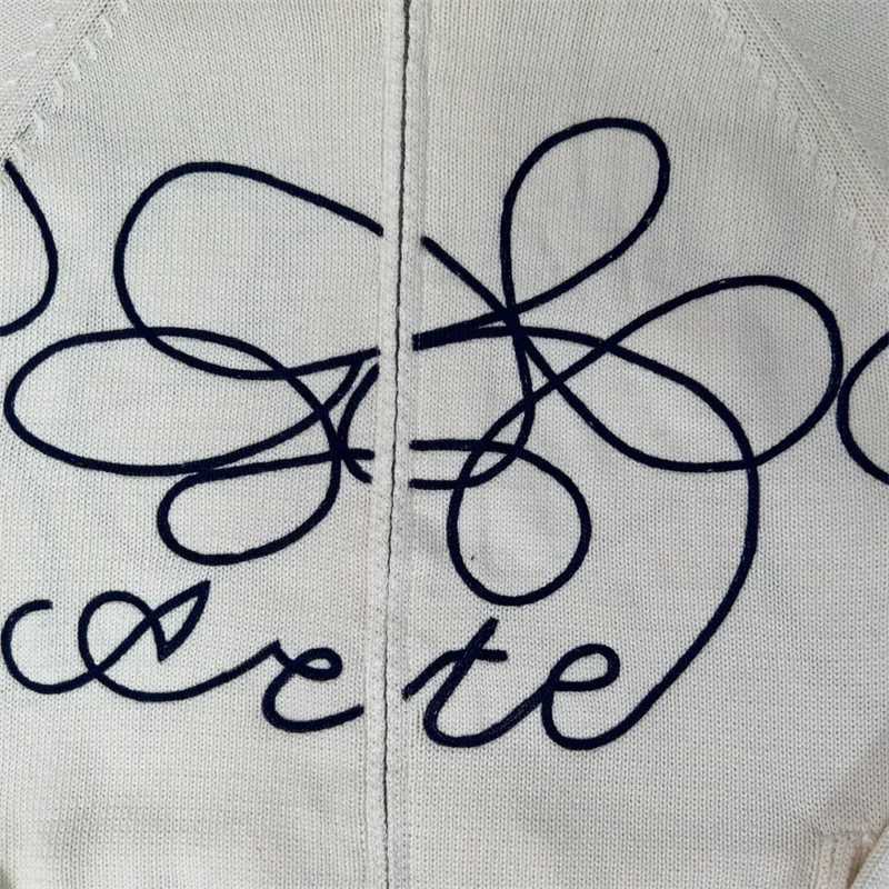 Oversized Arte Knit Sweaters Men Women 11 High Quality Embroidery Flower Apricot Pure Cotton Arte Zipper Jackets Z250916