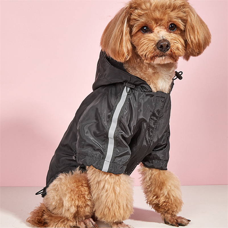 Designer Dog Raincoat Outdoor Sunscreen Reflective Jacket Pet Raincoat Hoodie Waterproof Medium Large Dog Clothes Raincoat Jumpsuit