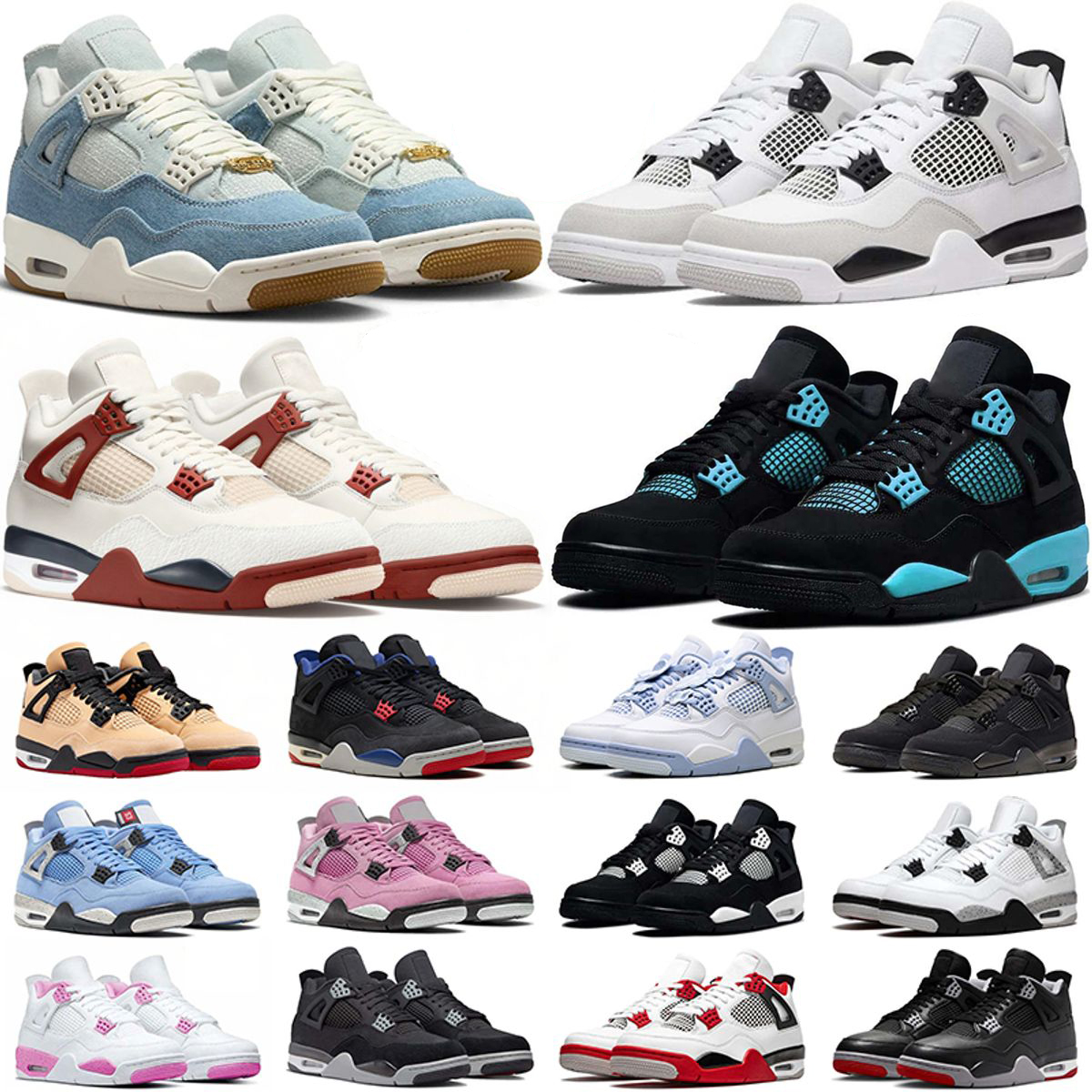 Shoes Outdoor Men Women 4 4s Outdoors Local Warehouse Designer Sneakers Dhgate Military Black Bred Cool Grey Mens Womens Sports Trainers