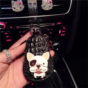 Bestseller Car Protective Leather Cartoon Doll Key Cute Bag Remote Control Case ddmytues