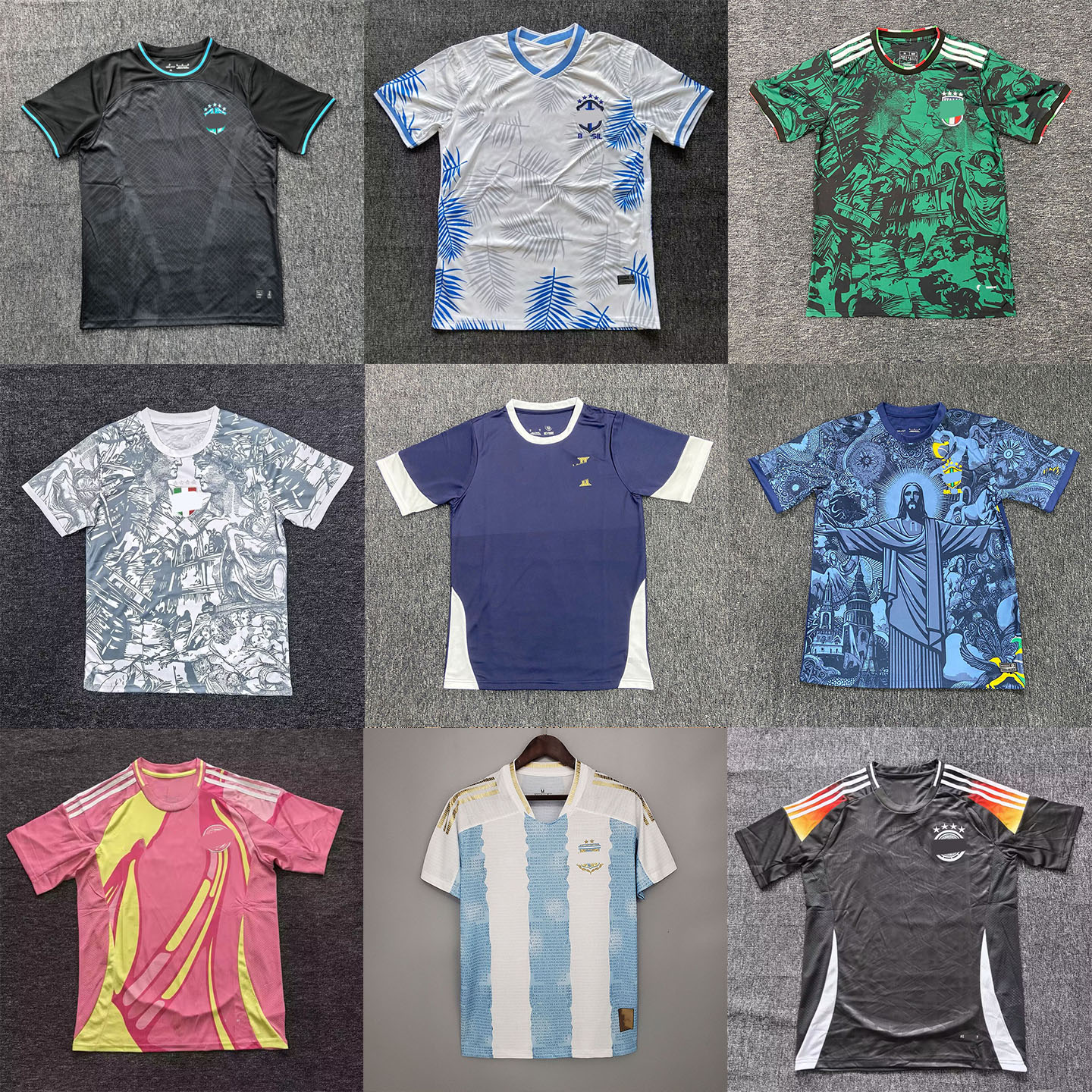 Designer Men's Jersey Breathable Sportswear Short Sleeve T-shirt International Design Soccer Training Tops