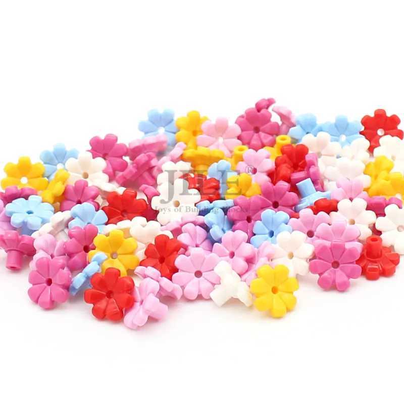 200pcs Moc 32606 Building Blocks Bricks Plant Flower with Bar and Small Pin Hole Compatible Cherry Blossom Tree House Toys C250916