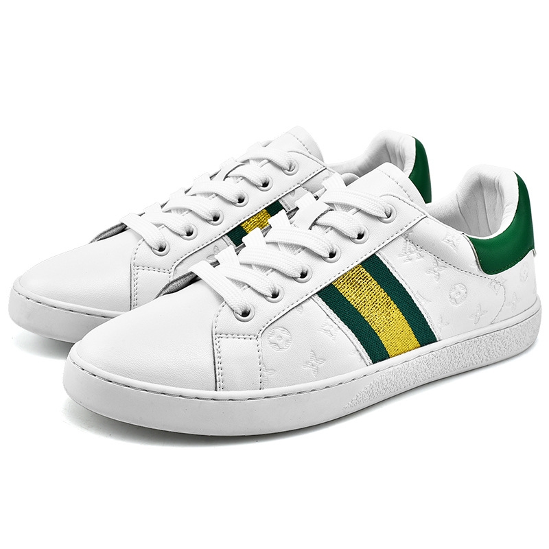 Free shipping Fashionable cowhide sports and casual leather shoes anti-slip breathable and wear resistant Trendy board shoes for men 39-44