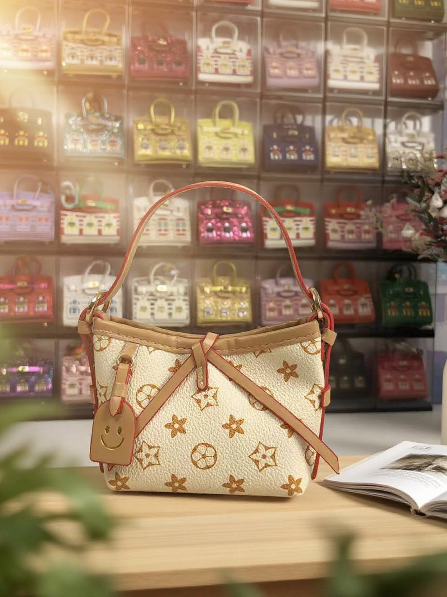 Bestseller Mini Small Vintage Dopamine Niche Color Car Key Pendant Earphone Lipstick Bag Cleo ddmytues