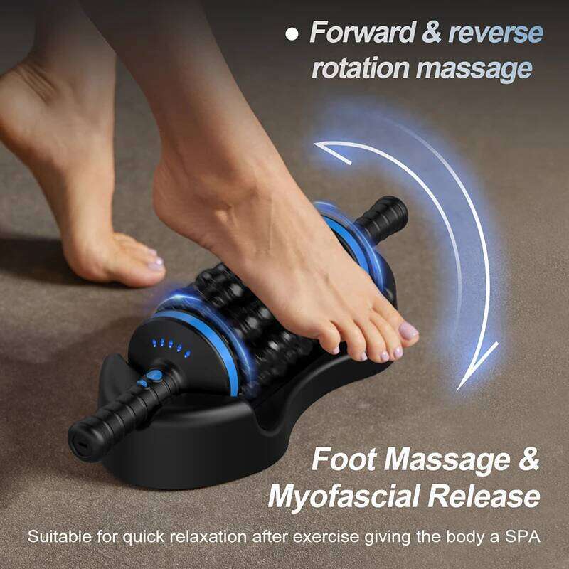 NEW Cordless Roller Body Massage Rechargeable Vibrators 360 Rolling Percussive Massager Muscle Relaxation Back Foot Leg Relaxer M250912