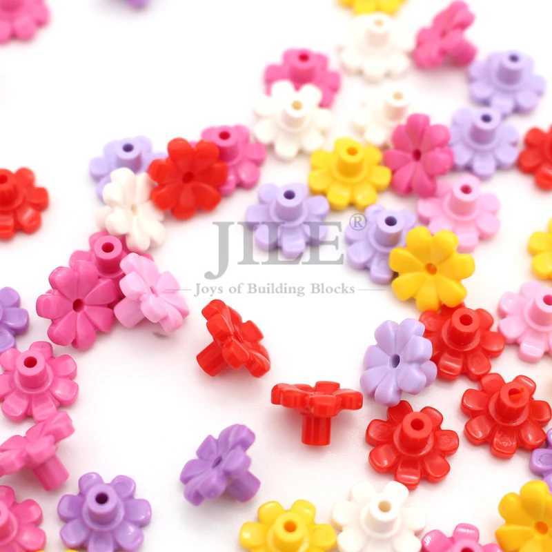 200pcs Moc 32606 Building Blocks Bricks Plant Flower with Bar and Small Pin Hole Compatible Cherry Blossom Tree House Toys C250916