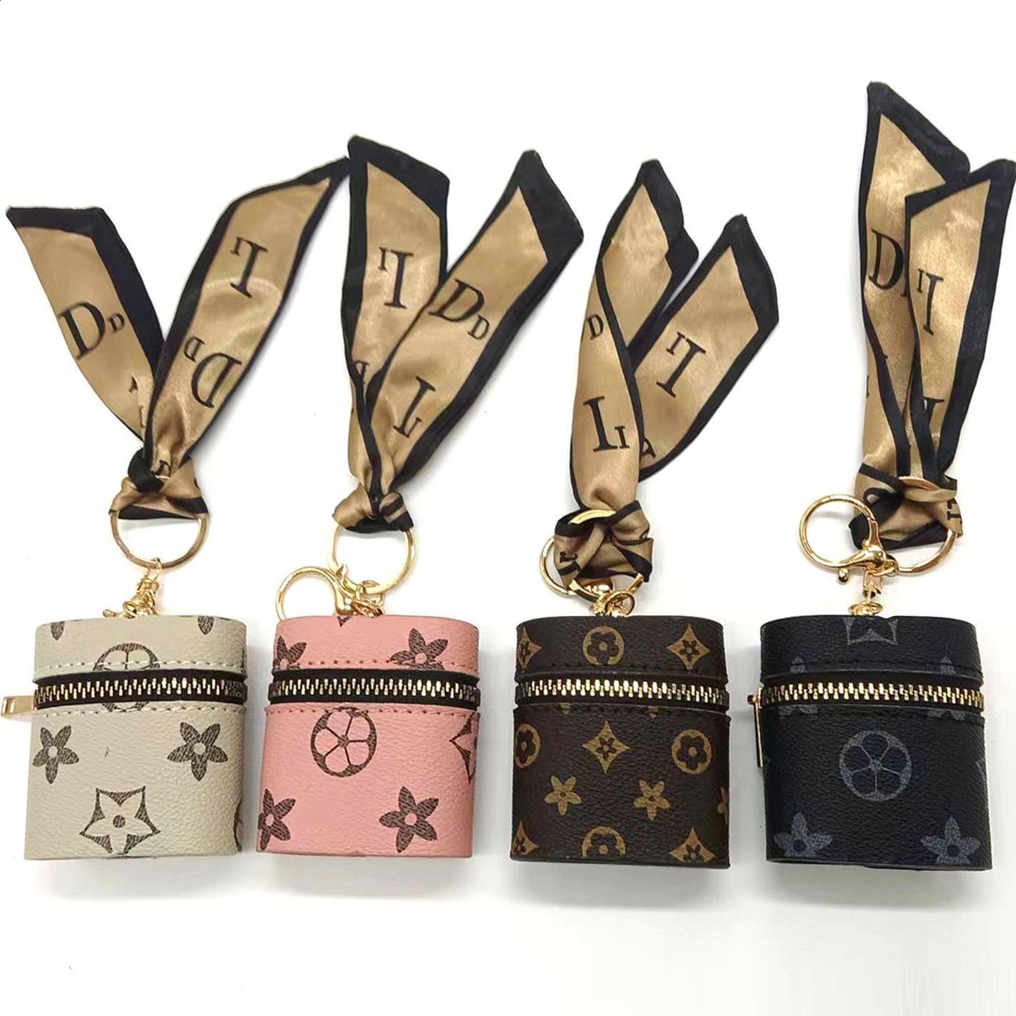 Coin Purse Keychain Lipstick Bag Storage Pouch Wireless Earphone Protective Case Gift Embossed Gold Stamping 250916