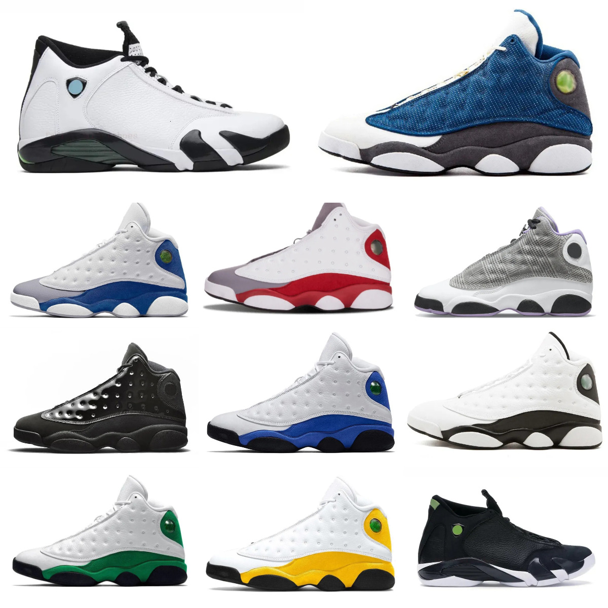 Jump Mens J13 Sports Basketball Shoes Trainers 13s 14 14S Bred Black Flint University French Brave Blue Wheat Designer Laney Light Ginger Gym Toro Outdoor Sneakers