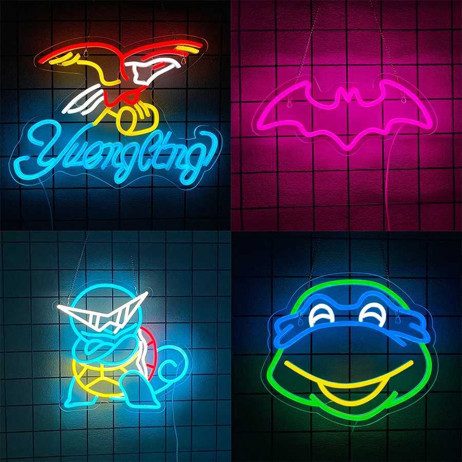 Neon Signs Of Animal Series Are Used For Personalized Wall Decor Usb Power Supply Wall Lamps In Rooms Bars And Game Rooms Y250916