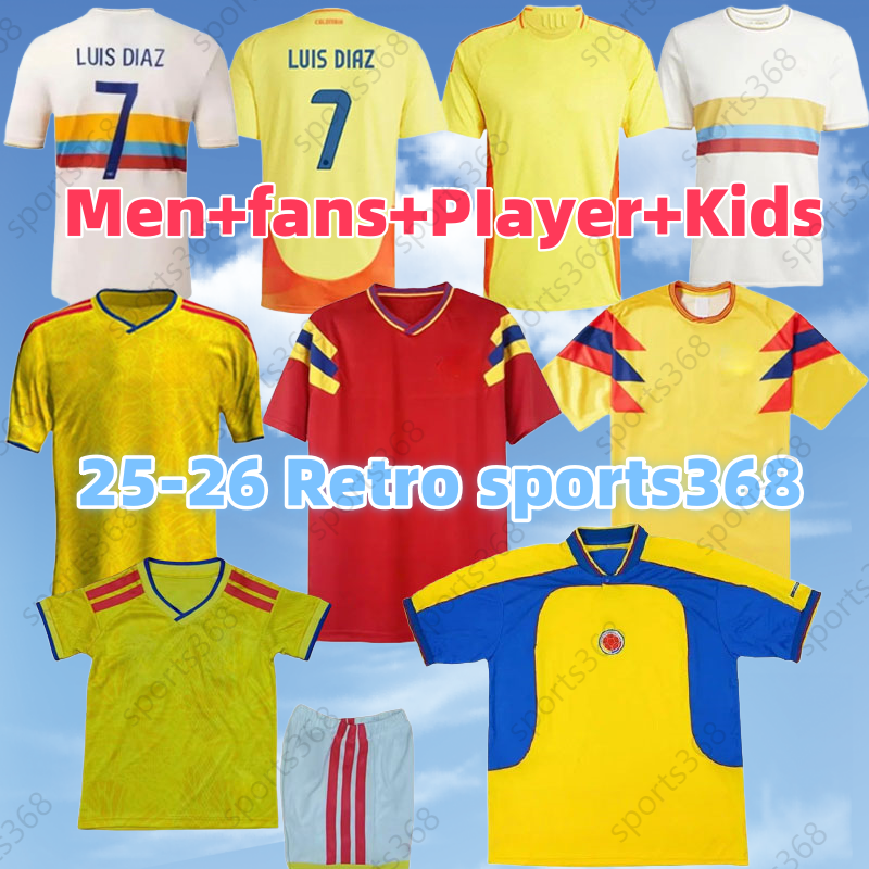2025 2026 colombia Centenary soccer jersey 100-years anniversary LUIS DIAZ james L.DIAZ J.LERMA Copa America men kids kit Football uniform fans football jersey Retro