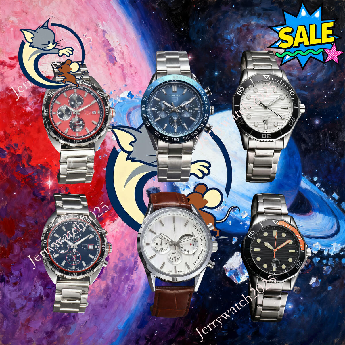 Tageres Hueuerly watch NEW chronomat Mens Tagly Huer F Watch Designer Superclone Watches Men Designer Womens Watches High Quality Quartz Battery Watch With Box