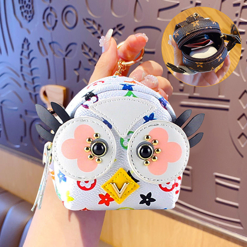 Bestseller Explosive owl headphone Small wallet pendant, keychain, light and high-end small bag ddmytues
