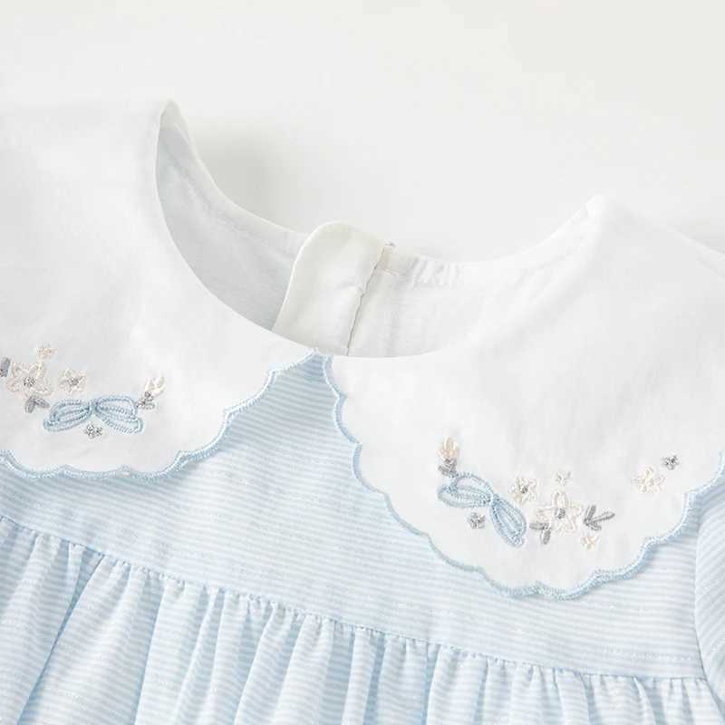Dave Bella Girls Dresses Childrens Baby Casual Cotton Bubble Sleeves Ventilate Summer Princess Outdoors DB2238126 C250916