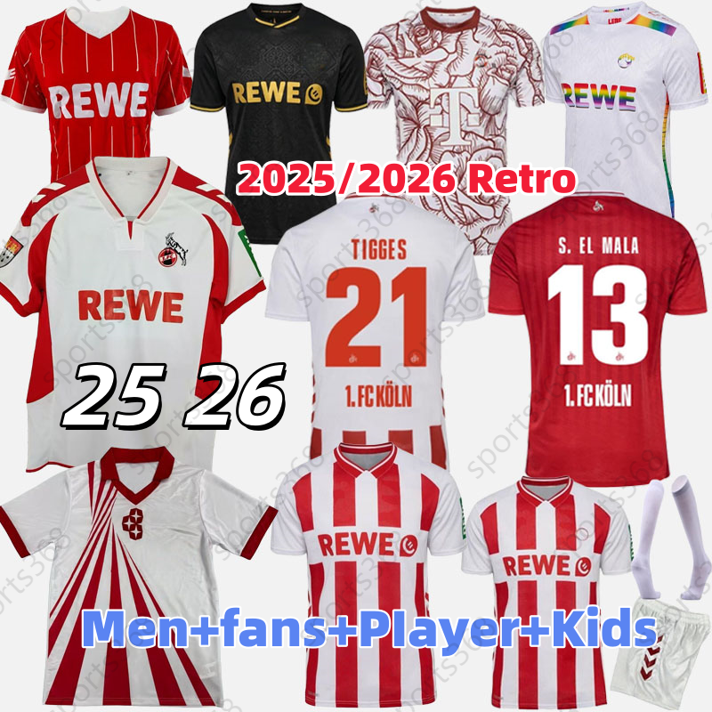 2025 2026 Soccer jerseys FC Koln football jersey 25 26Koln jersey MARTEL HUBERS WALDSCHMIDT KAINZ HUSEISIC LJUBICIC football shirt Kit Retro Men fans