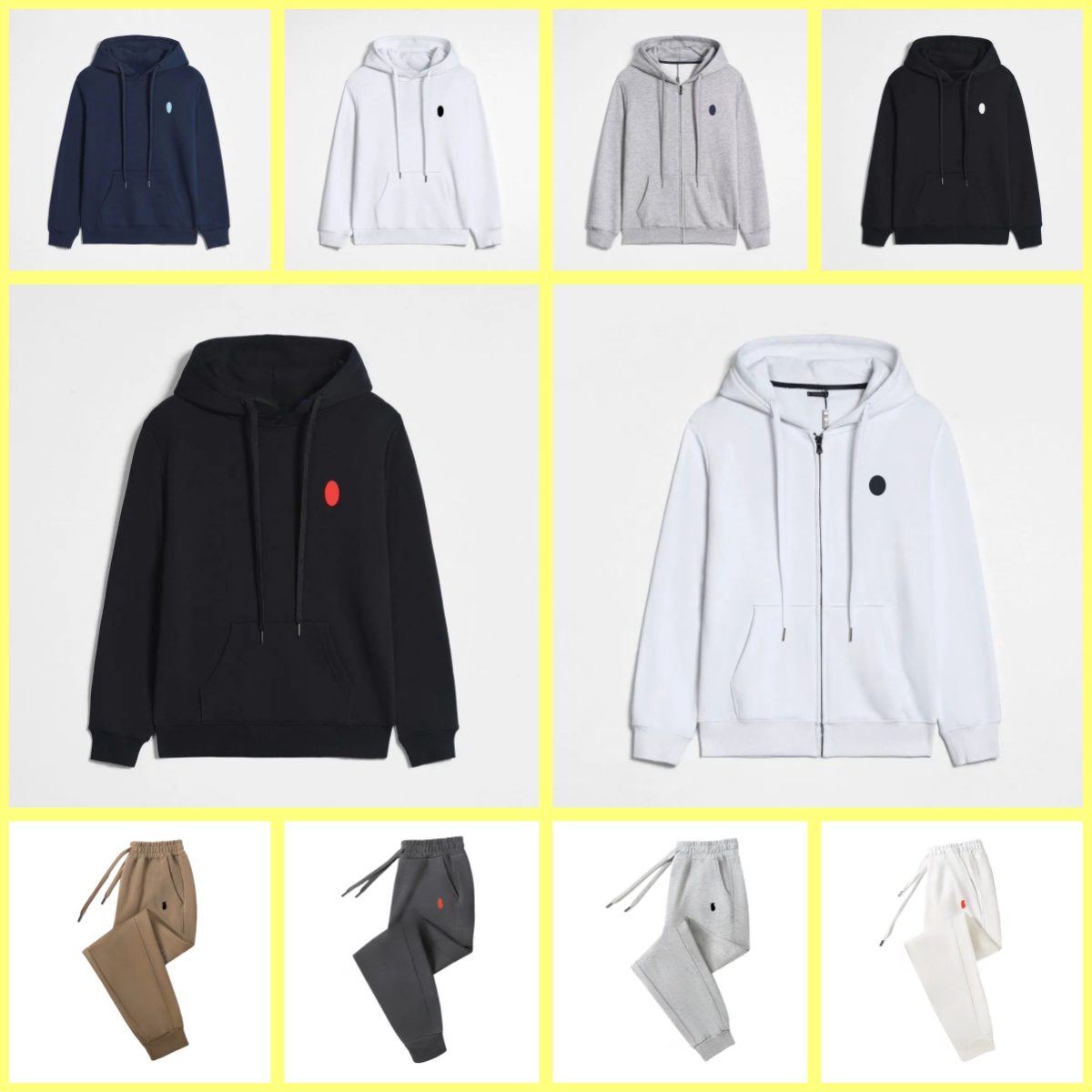 Men's Hoodies Small Horse Zip Up Designer Polo Jackets Womens Cotton Causal O-Neck Jacket Autumn Winter Sweatshirt