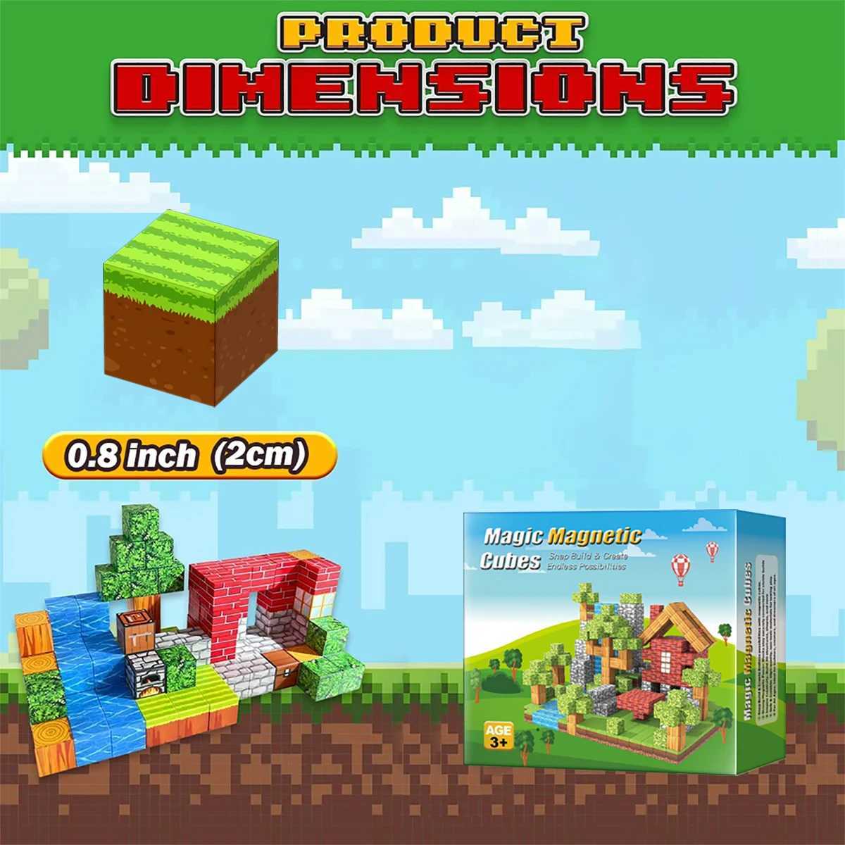 100PCS Magnetic Blocks Build Magnet Set for Boys Girls Magnetic Construction Set STEM Sensory Toys for Toddlers Gifts C250916