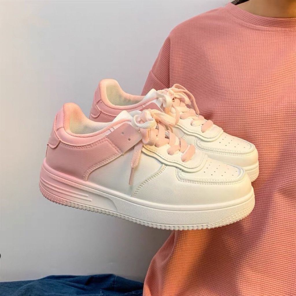 Stylish Ladies trainers Comfort Breathable running shoes Casual Gradient-Color sneakers women shoes Mesh leather white Versatile outdoor sneaker Size 
