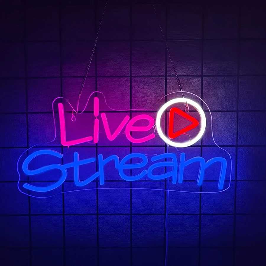 On Air Neon Sign for Wall Decor LED ShowStream Neon Light Signs for Concert Bar Studio Party Wall Artwork Decor Y250916