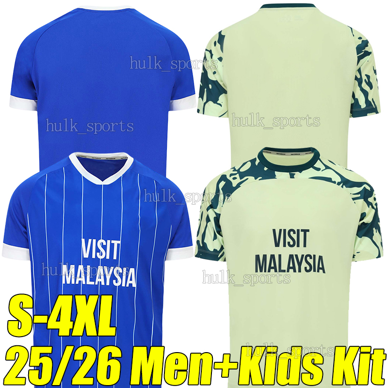 4XL 25/26 CaRdIfF Soccer Jerseys City NG WILLOCK CHAMBERS TURNBULL FISH ROBINSON O'DOWDA ROBERTSON COLWILL HORVATH Football Shirts men kids kits socks sets