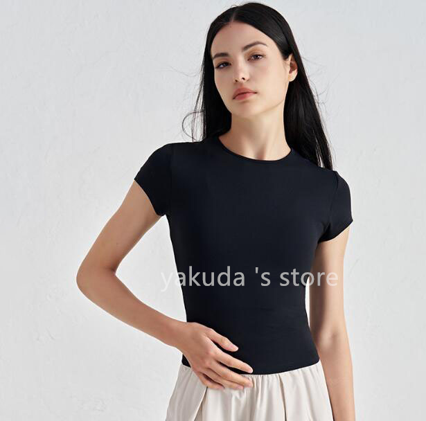 Comfortable Sports Short Sleeved Fitness Top Casual Yoga Suit Waist Slimming Yoga T-shirt for women Aerobics Gymnastic Pilates Tops Mysterybox Store