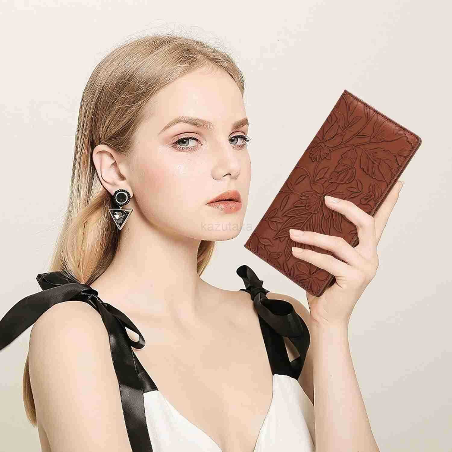 Ultra Slim Thin Wallet for Women Bifold Leather RFID Blocking Designer CARD Holder Z250916