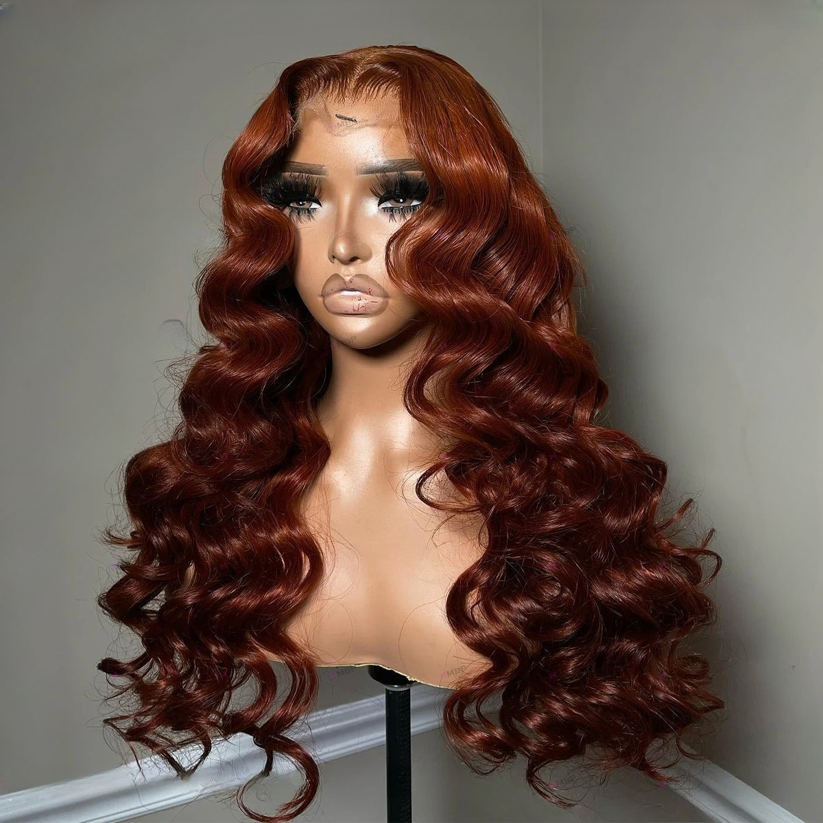 Ginger Wig 180 Density Deep Wave Frontal Wig Brazilian Curly Wig Water Wave Lace Front Wigs Simulation Human Hair Wigs Wear And Go For Women Pre Pluck