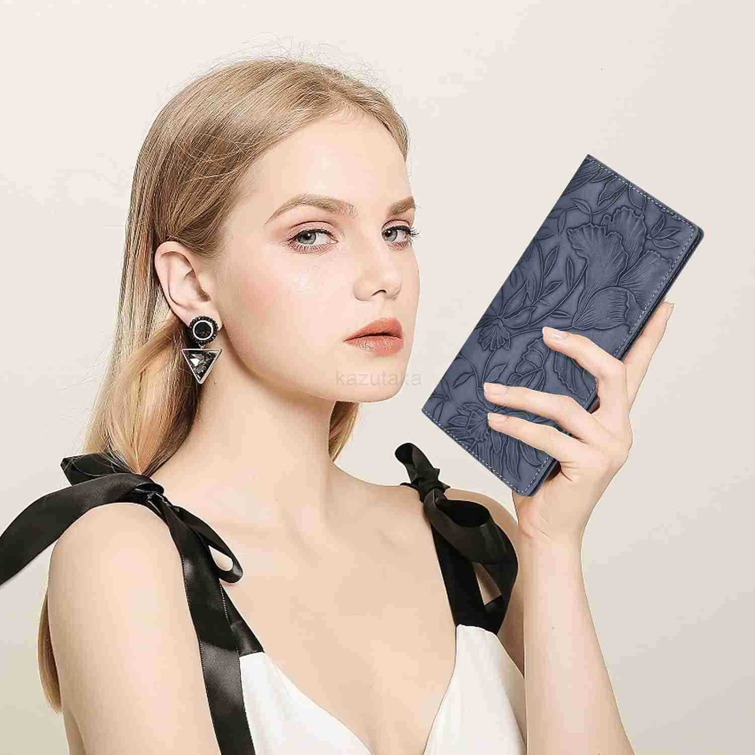 Ultra Slim Thin Wallet for Women Bifold Leather RFID Blocking Designer CARD Holder Z250916