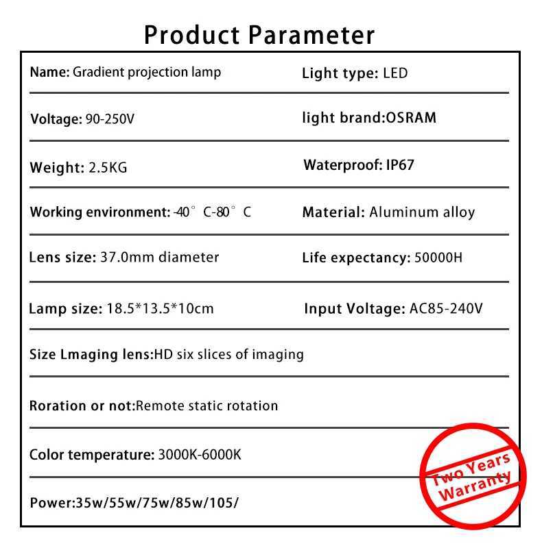 Custom Led HD Color Change Indoor Or Outdoor ip67 Waterproof Rotating Advertising Image Projection Lamp Gobo Projector Y250916