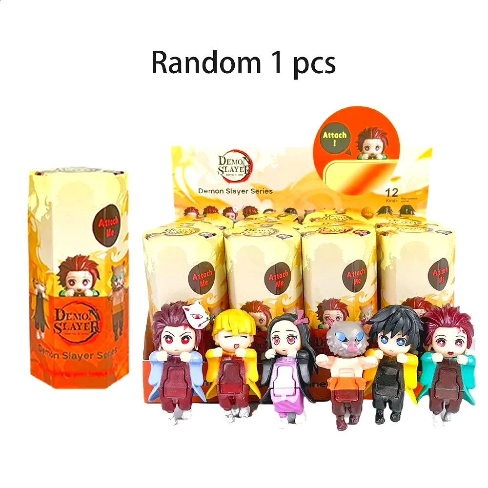 Demon Slayer Hippers Blind Box Mini Action Figures Collectible Decoration Kids Toys Mystery Boxes Children Birthday Gifts 250916
