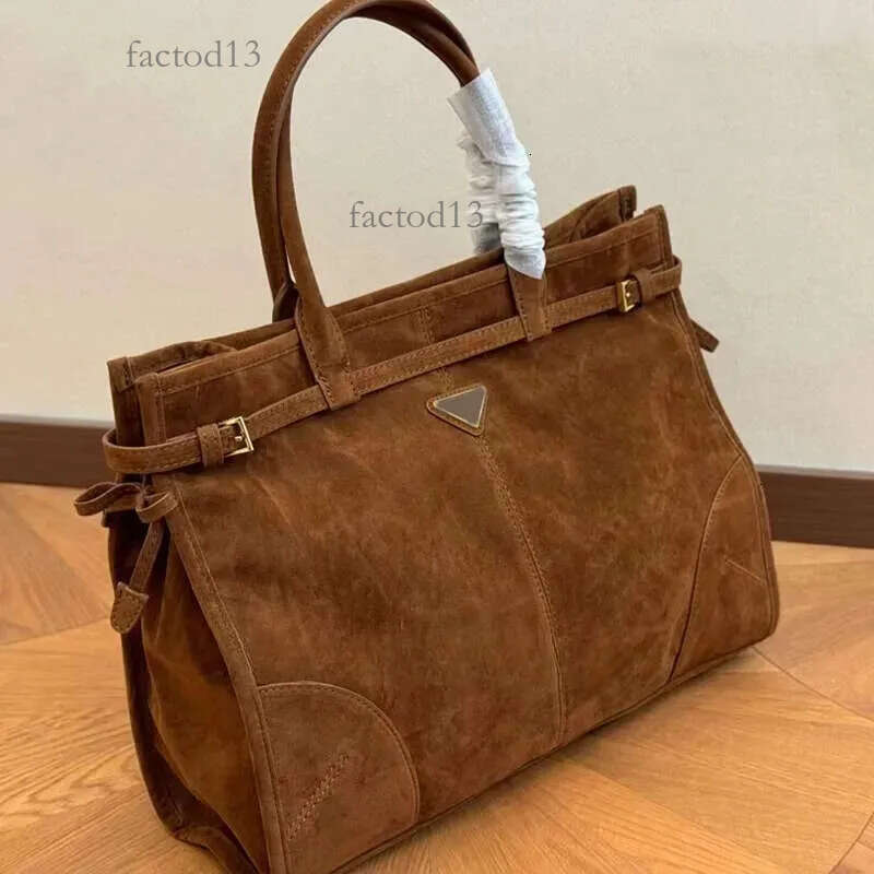 mens womens fashion bags Suede Brown Shoulder triangles Bag Womens Designer p Totes Bag Soft Lux Leather Handbag Casual Mens New Tote 291