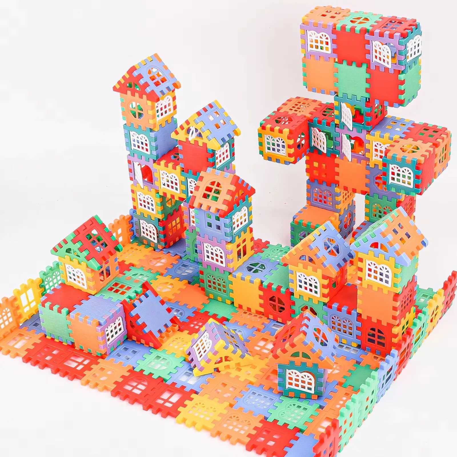 Large Scale House Building Block Simulation Window Design Kindergarten Construction Creation Of Boys And Girls Large House Bui C250916