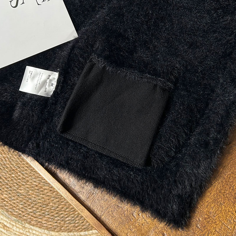 Luxury Y2K Designer Vintage Loose Women's Black Long Sleeve Cardigan V-Neck Shoulder Pads Metal Buttons Sweater Coat Paris Runway Fall New Fashio