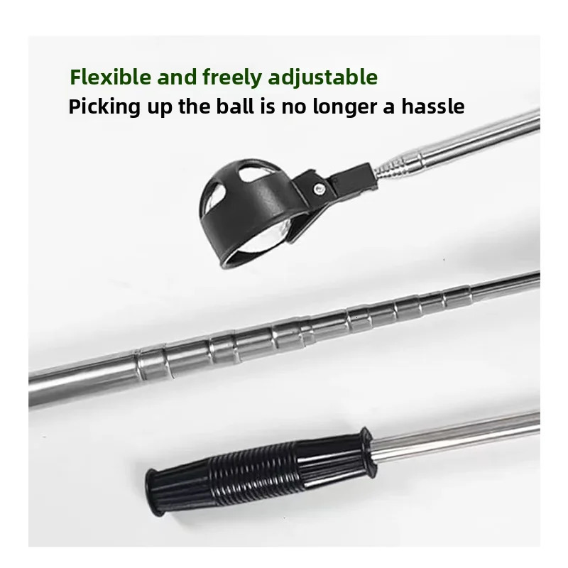 Golf Picker Retractable Golf Ball Retriever Portable Stainless Steel Golf Ball Pickup Tool with Automatic Locking Spoon Water250915