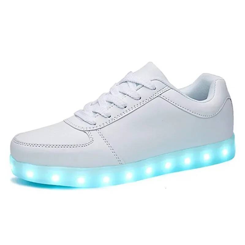 Maogu 2024 Adult Unisex Womens Mens Kid Luminous Sneakers Glowing USB Charge Boys LED Colorful Light-up Shoes Girls Footwear ddmythur