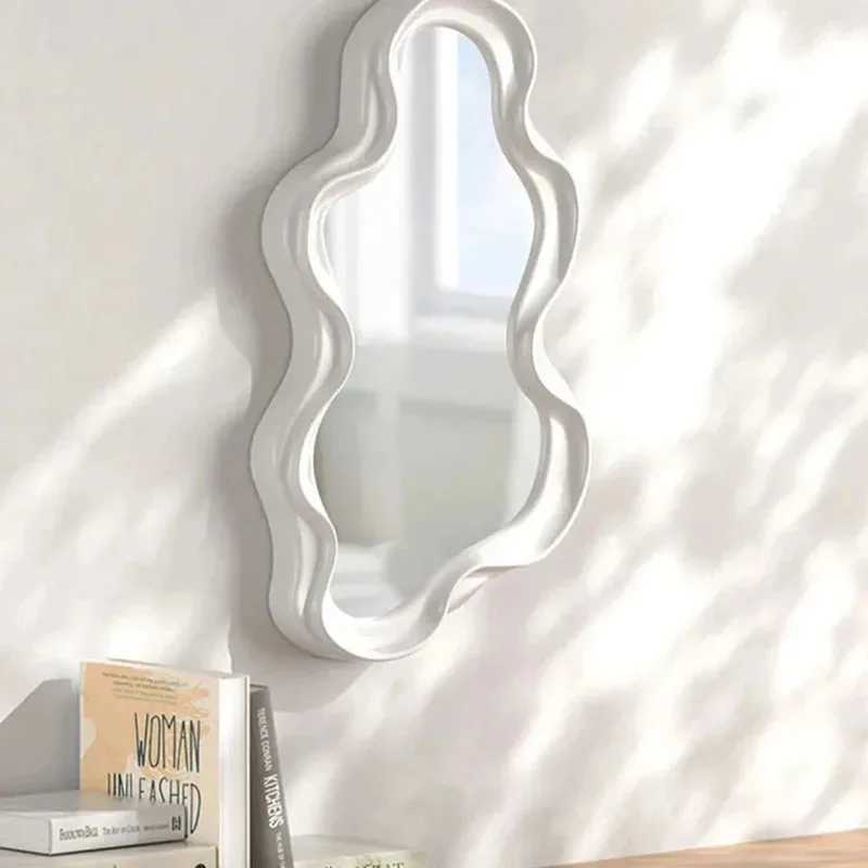Irregularshaped Tabletop Vanity Mirror Cloudshaped Makeup Mirror Waterproof Bathroom Wallmounted Mirror Decorative Mirror C250916