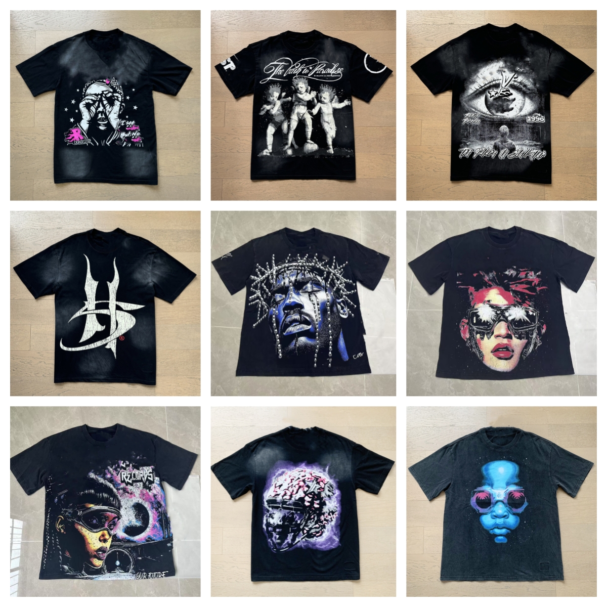 shirt Mens Womens Designers Helleas Star shirts Hip Hop Tee Summer Womens Cotton Tshirts Polos Short Sleeve Casual top tees Clothes US S-XL DY0804