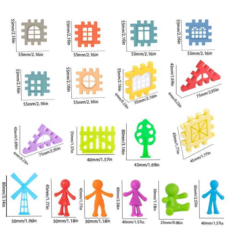 Large Scale House Building Block Simulation Window Design Kindergarten Construction Creation Of Boys And Girls Large House Bui C2509161