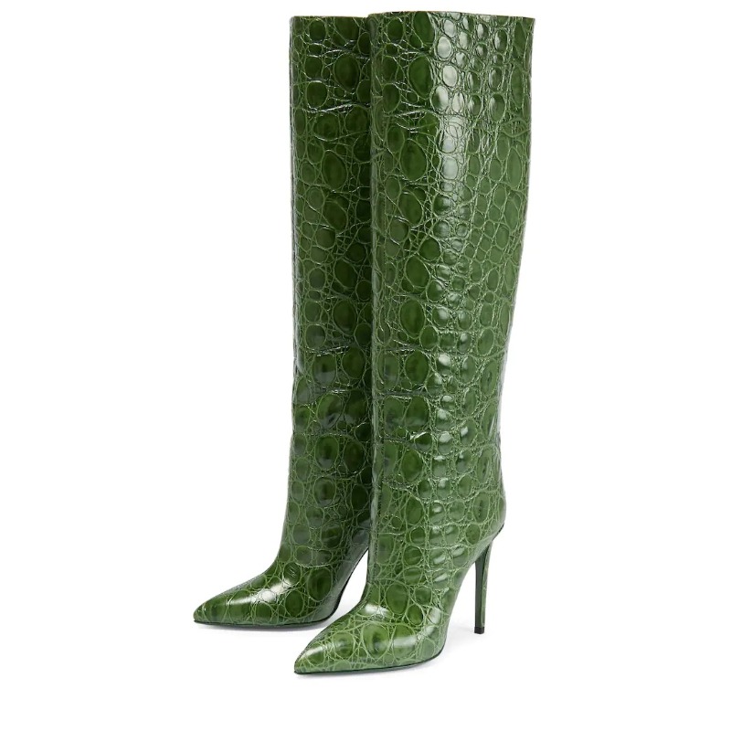 Stonewashed Design Tall Ladies' Footwear Featuring Sharp Toes & Extra Room Fit