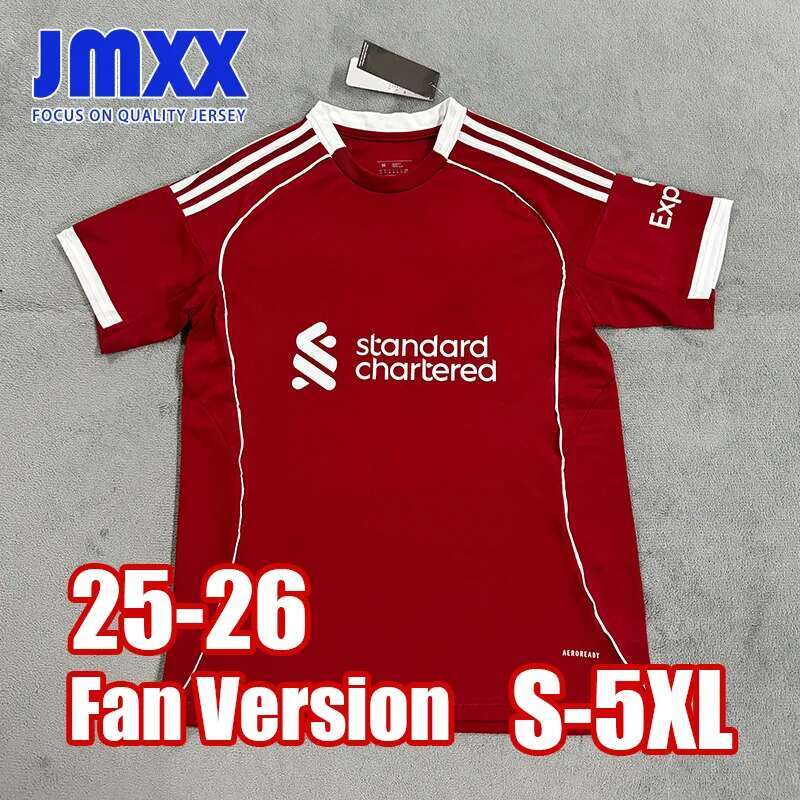 4XL XXXL JMXX 25 26 Liverpudlians Soccer Jersey Home Away Third Goalkeeper Pre Match Training Special Mens Jerseys Man Football Shirt 2025 2026 Fan Version