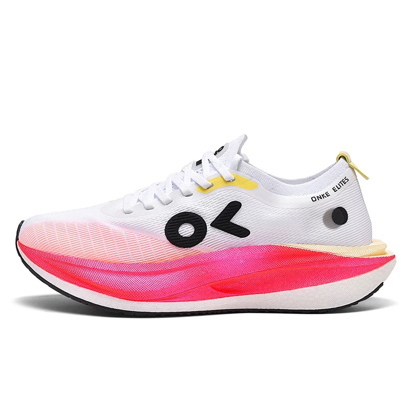 ONKE Women's Autumn Lightweight Breathabe Carbon Pate Running Men's Non-Sip Wear-Resistant Cushioning Coupe Sports Shoes Utra-Light